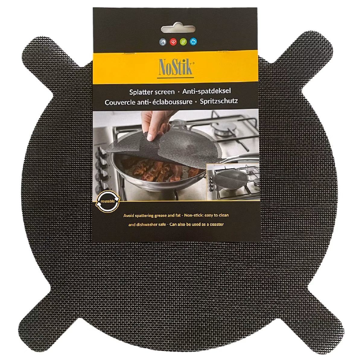 NoStik – Reusable Non-Stick Splatter Guard 32cm (Made In Belgium )