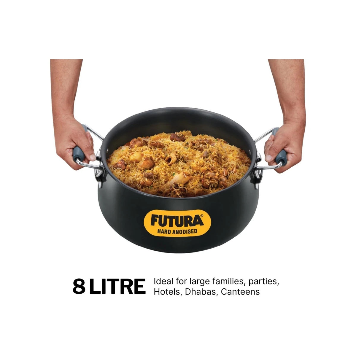 Hawkins Futura HA Biryani Handi w/Lid 8L - ABH8