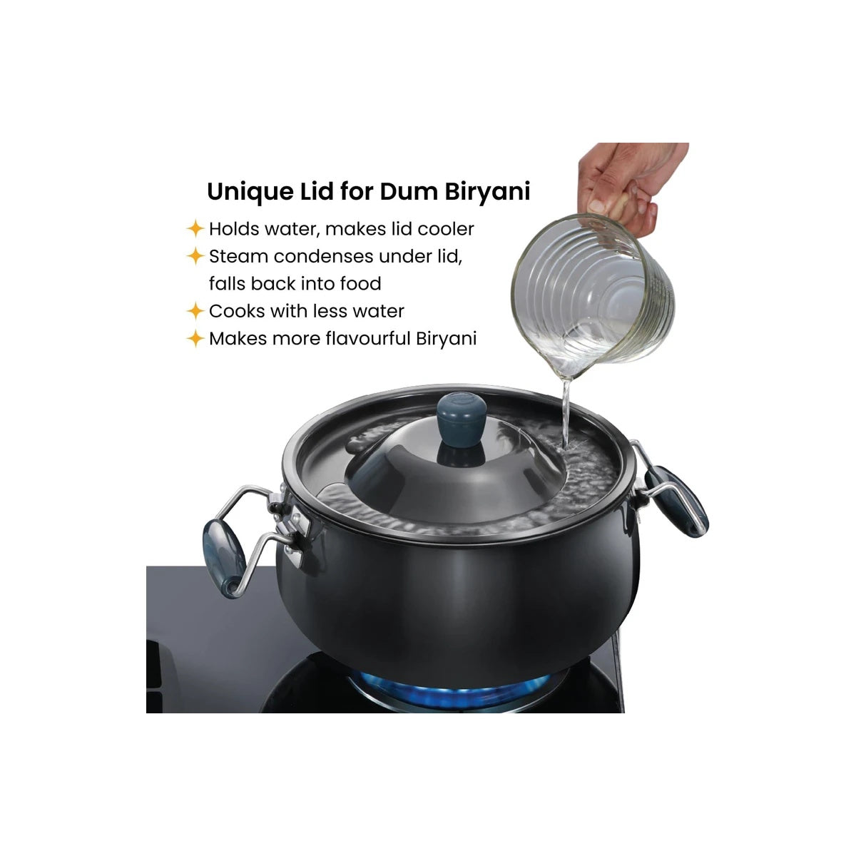 Hawkins Futura HA Biryani Handi w/Lid 8L - ABH8