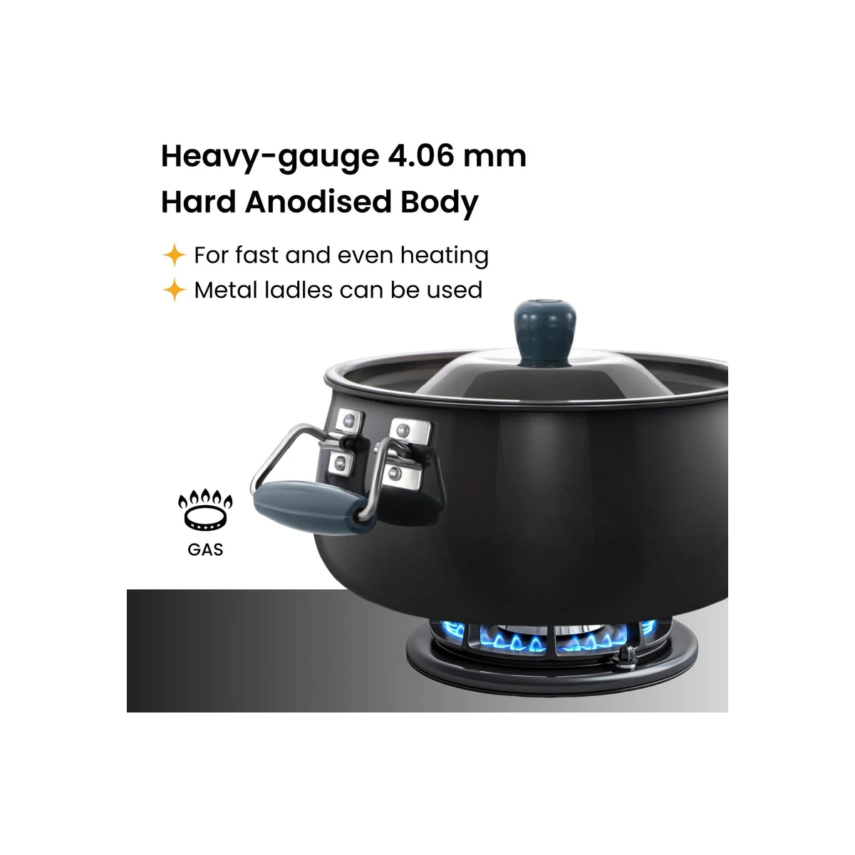 Hawkins Futura HA Biryani Handi w/Lid 8L - ABH8
