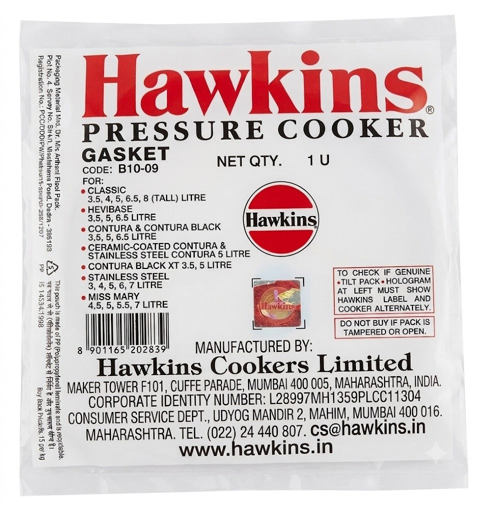 Hawkins Gasket for 3.5-8L P.Cookers B1009