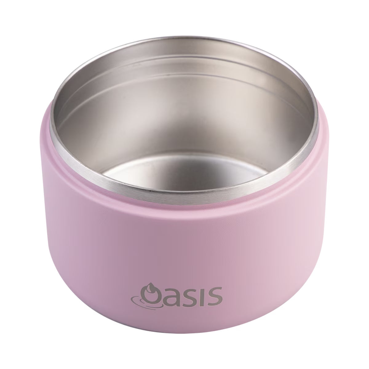 Oasis S/S Double Wall Ins Food Flask w Quick Release Lid 300ml (Blush)