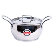 Embassy Pinnacle Dish Stainless Steel  lid Size 3, 1.8 litres, 18.5 cms