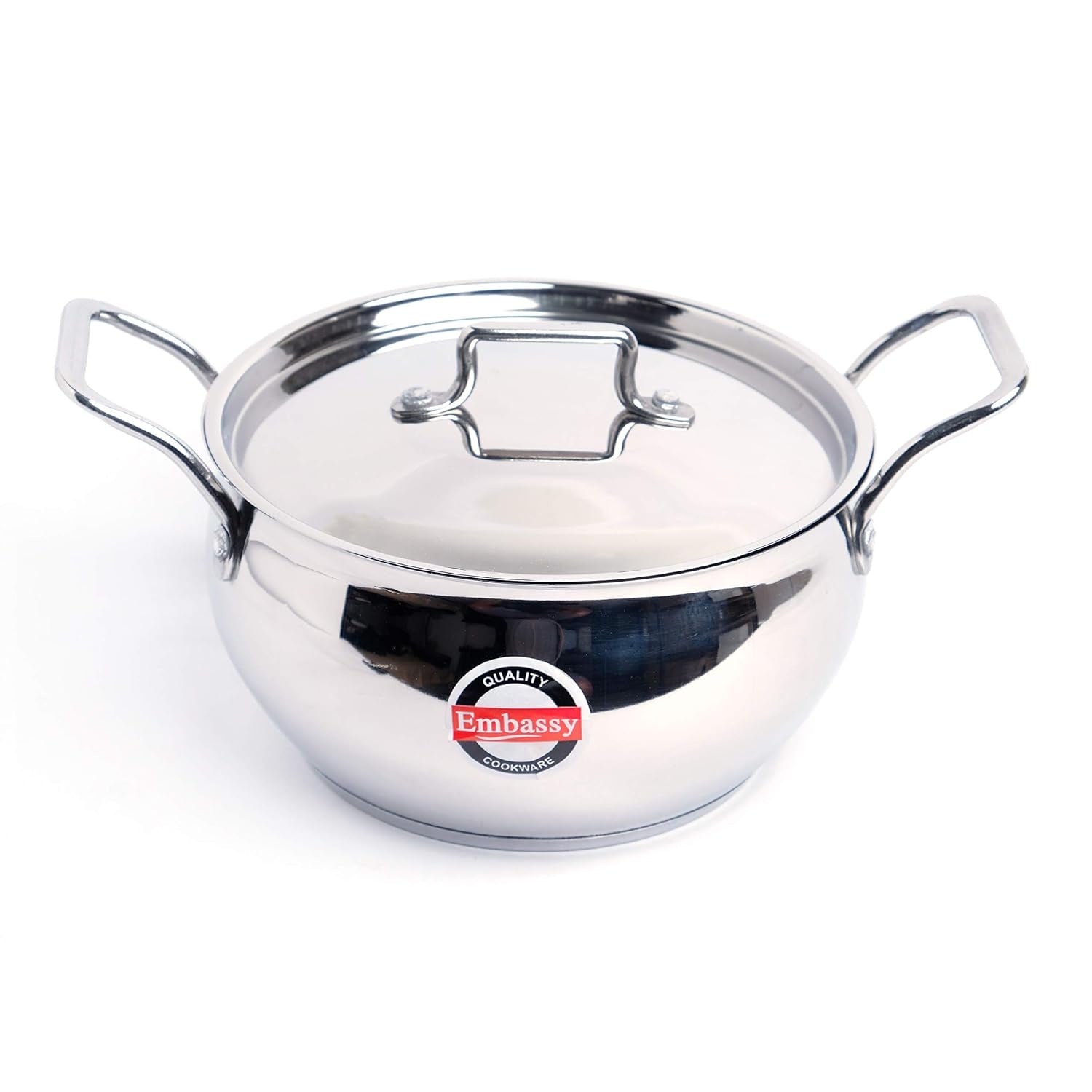 Embassy Pinnacle Dish Stainless Steel  lid Size 3, 1.8 litres, 18.5 cms