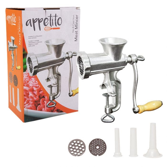 Appetito Cast Iron Meat Mincer No. 8