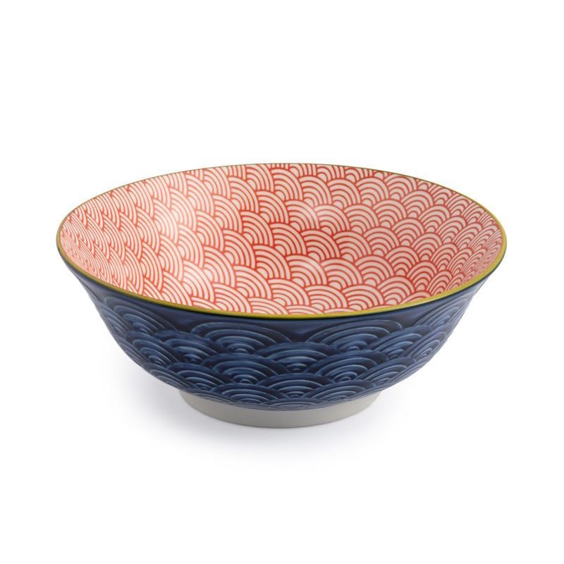 Mikasa – Ramen Noodle Bowl 21x7cm Blue Red Arc