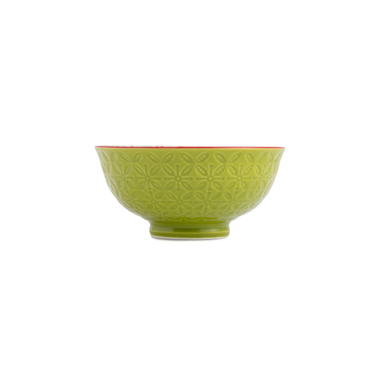 Mikasa Stoneware Nibble Bowl 12cm Green & Blue Geometric
