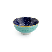 Mikasa Stoneware Nibble Bowl 12cm Indigo Chevron
