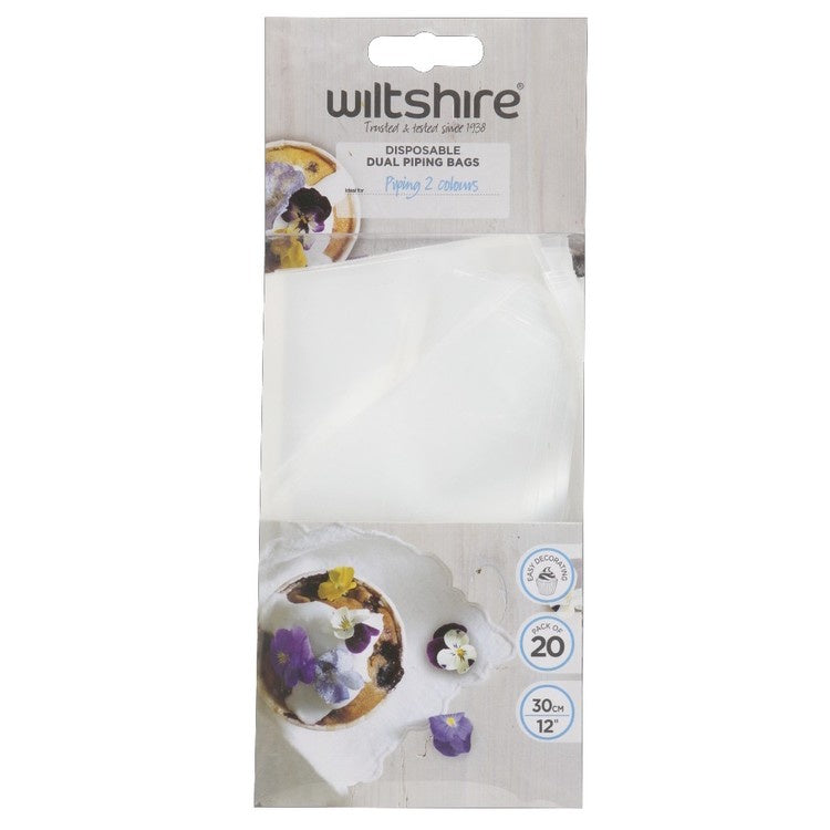 Wiltshire Dual Disposable Refill Piping Bags, 20 Pack