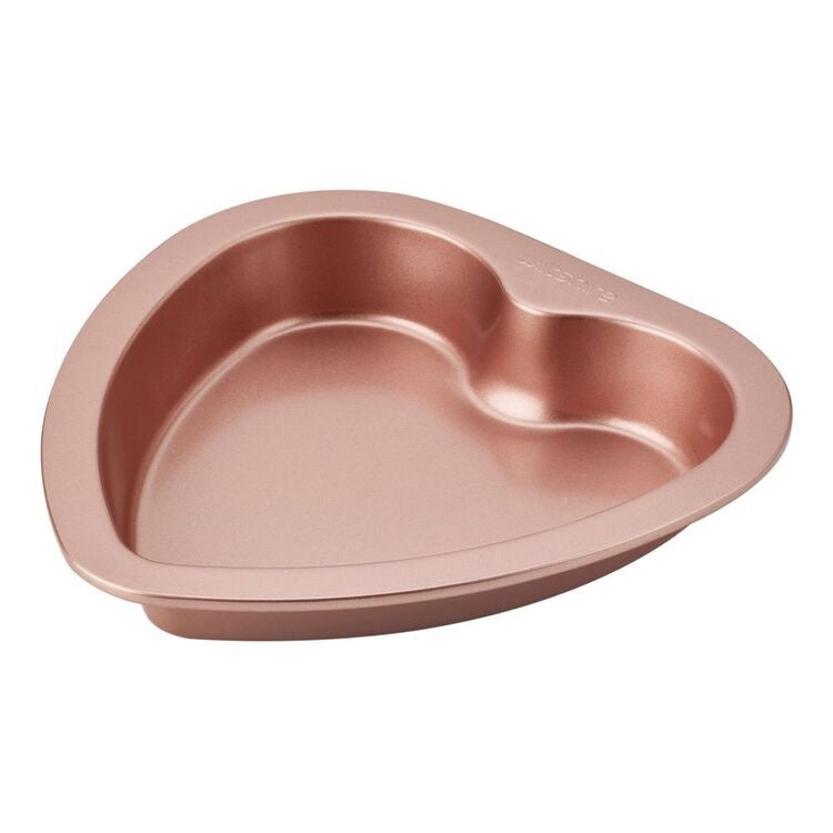 Wiltshire Heart Cake Tin Rose Gold
