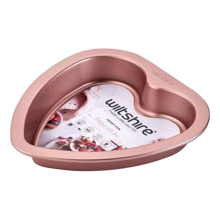 Wiltshire Heart Cake Tin Rose Gold