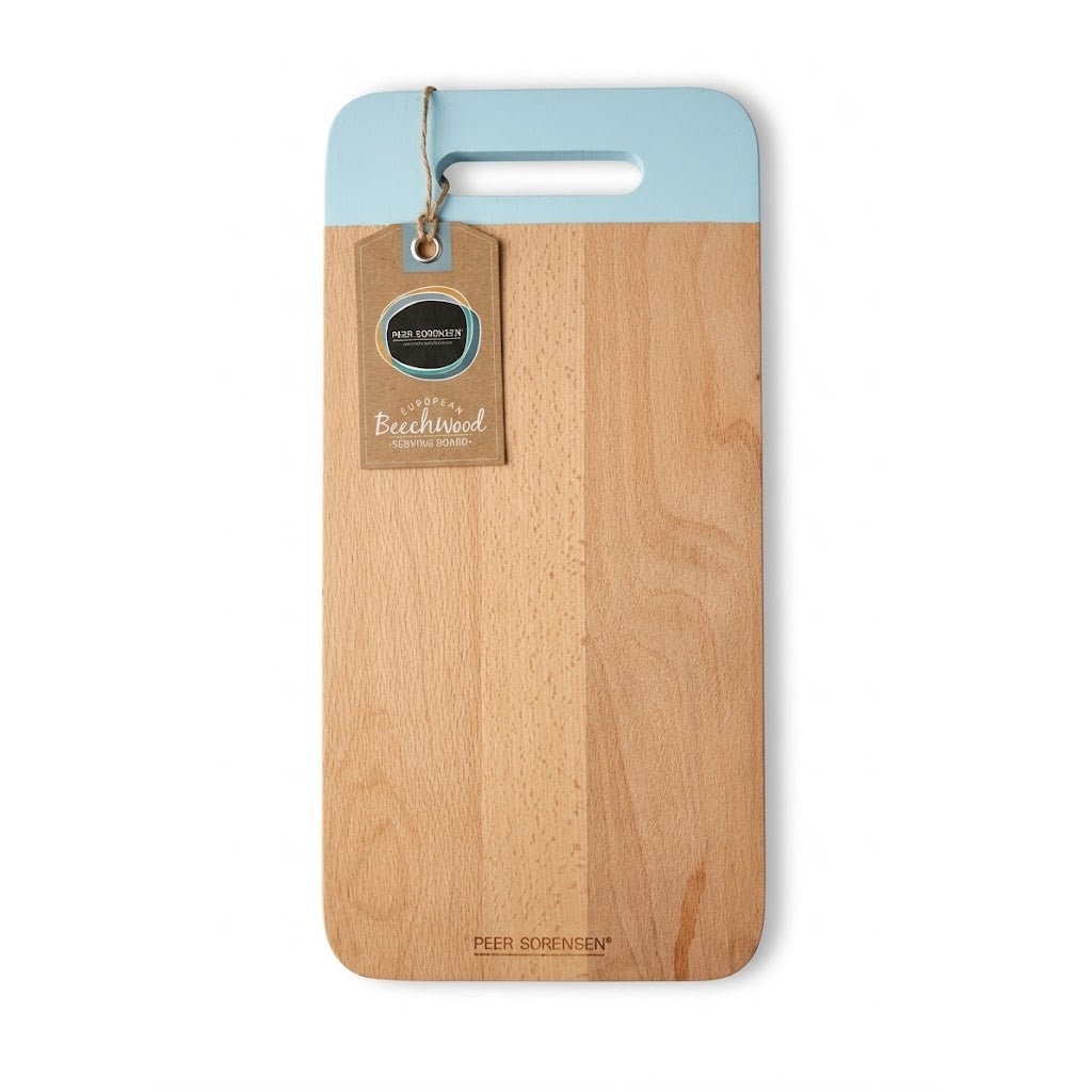 Peer Sorenson Beachwood Serving Board - Short handle Duck Egg Blue 40x20cm