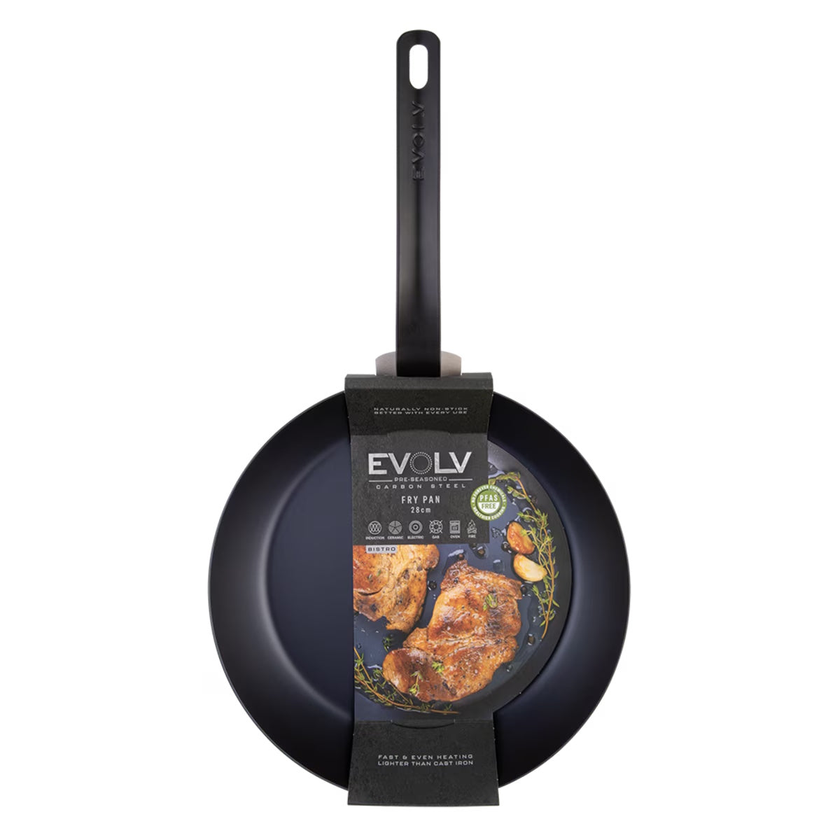 Evolv Pre-seasoned Carbon Steel Fry Pan 32cm
