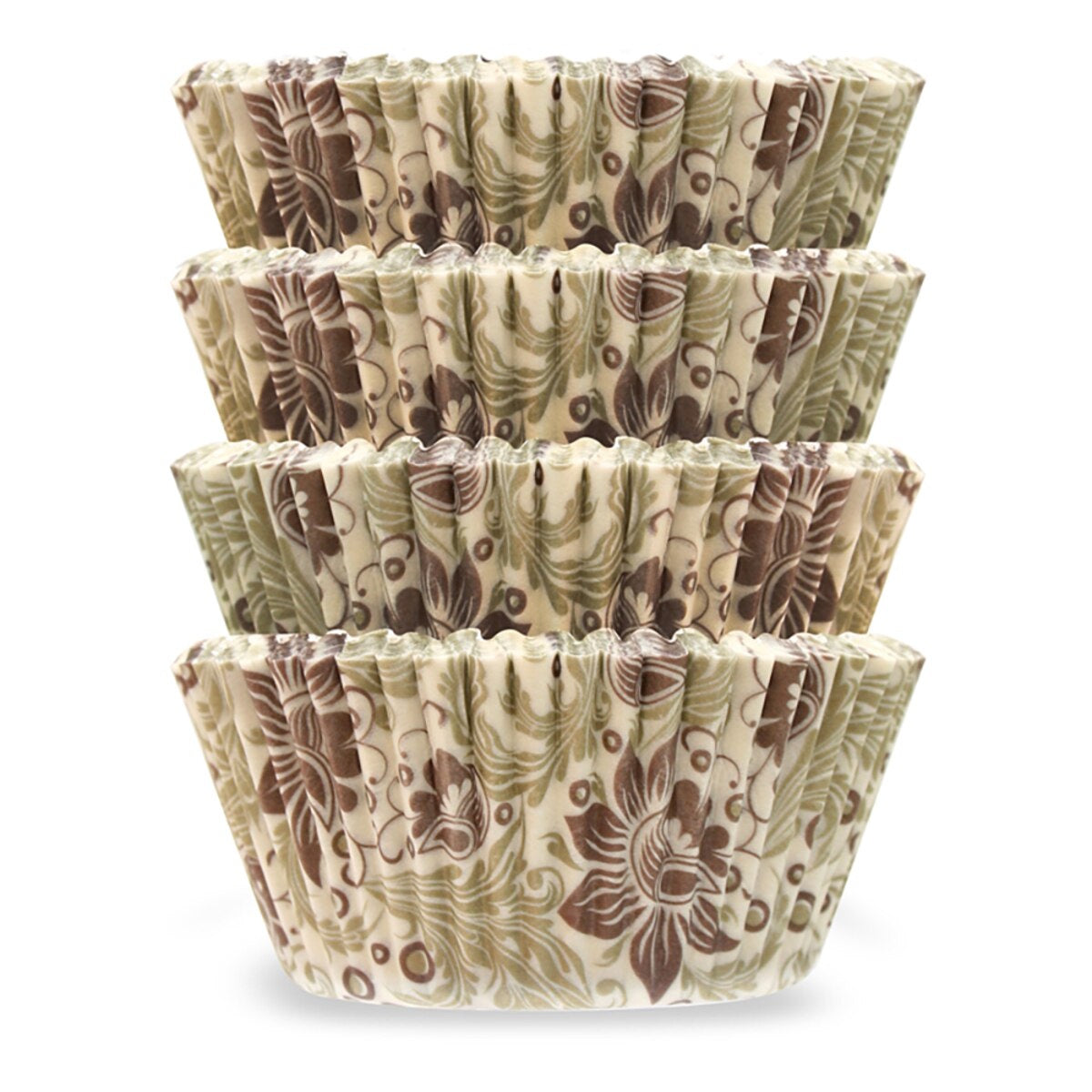 G&S Bake Cups with Frills Pack 80 - Gold/Brown
