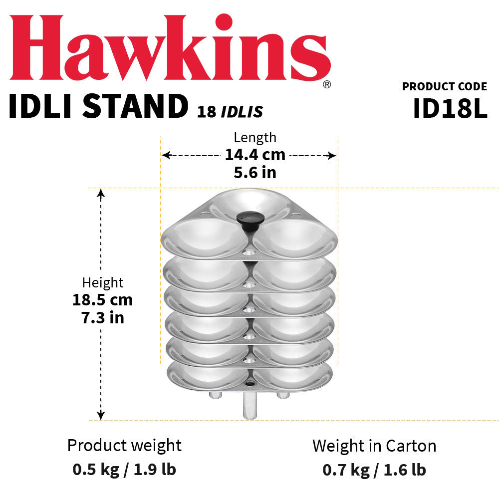 Hawkins Idli Stand 18 Large Idlis ID18L