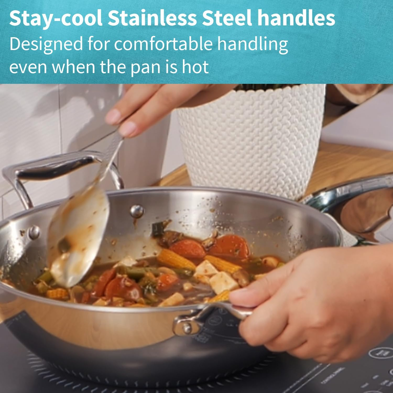 Hawkins Pro Deep- Fry Pan Triply Stainless Steel 3.5L PSK35S
