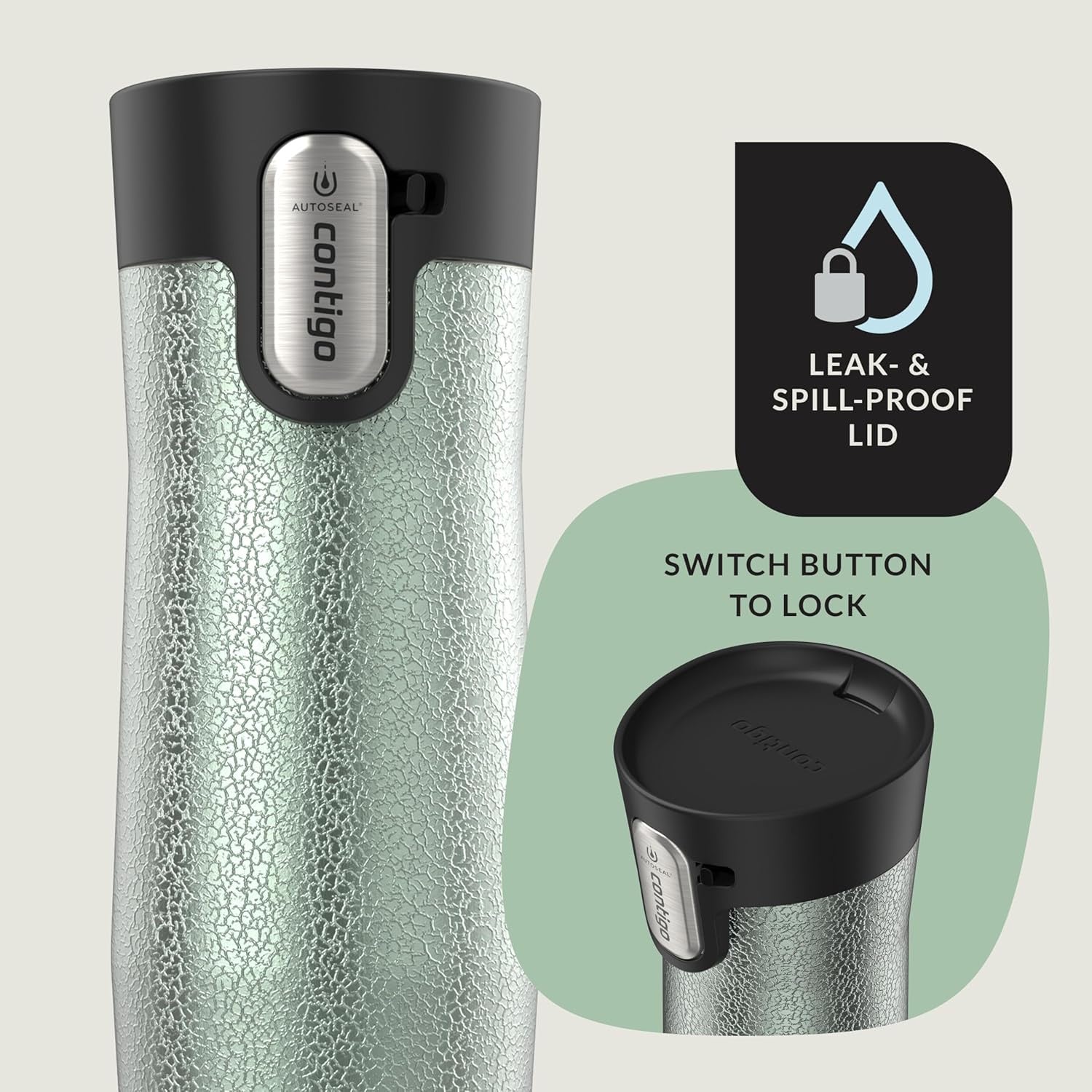 Contigo Westloop Autoseal Travel Mug 473ml Crystal Agave