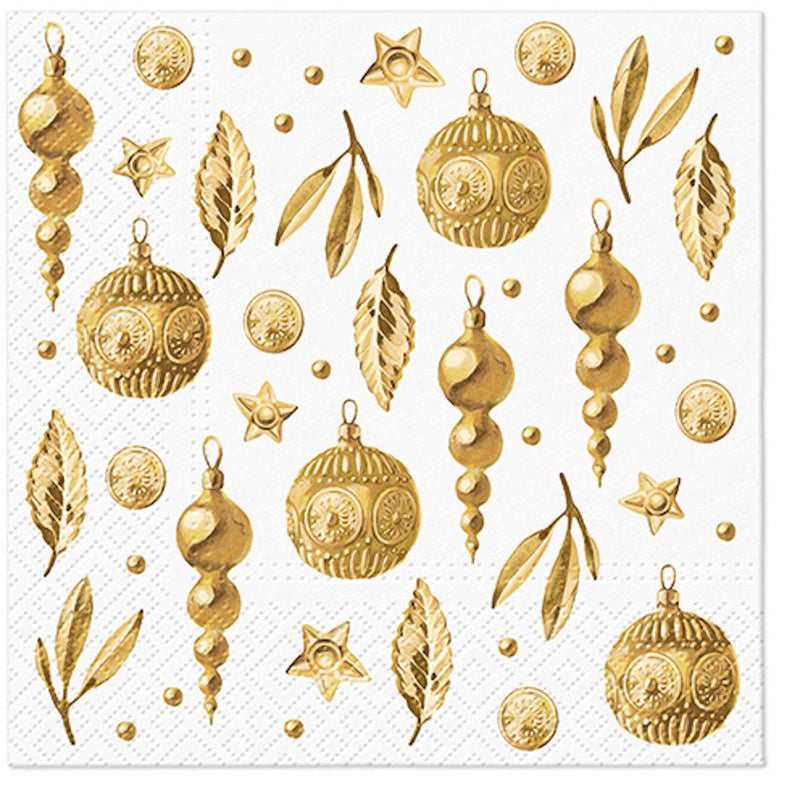 Paw Lunch Napkin 33cm Golden Glow