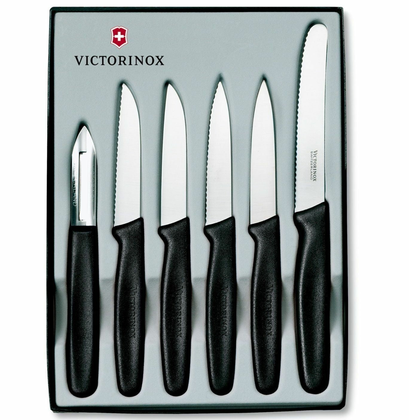 Victorinox Paring Knife Set 6pc Black