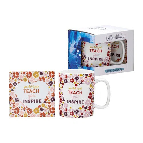 Teacher of the Year Inspire Mug & Coaster