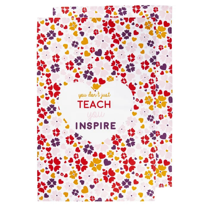 Teacher of the Year Inspire 2pk Kitchen Towel