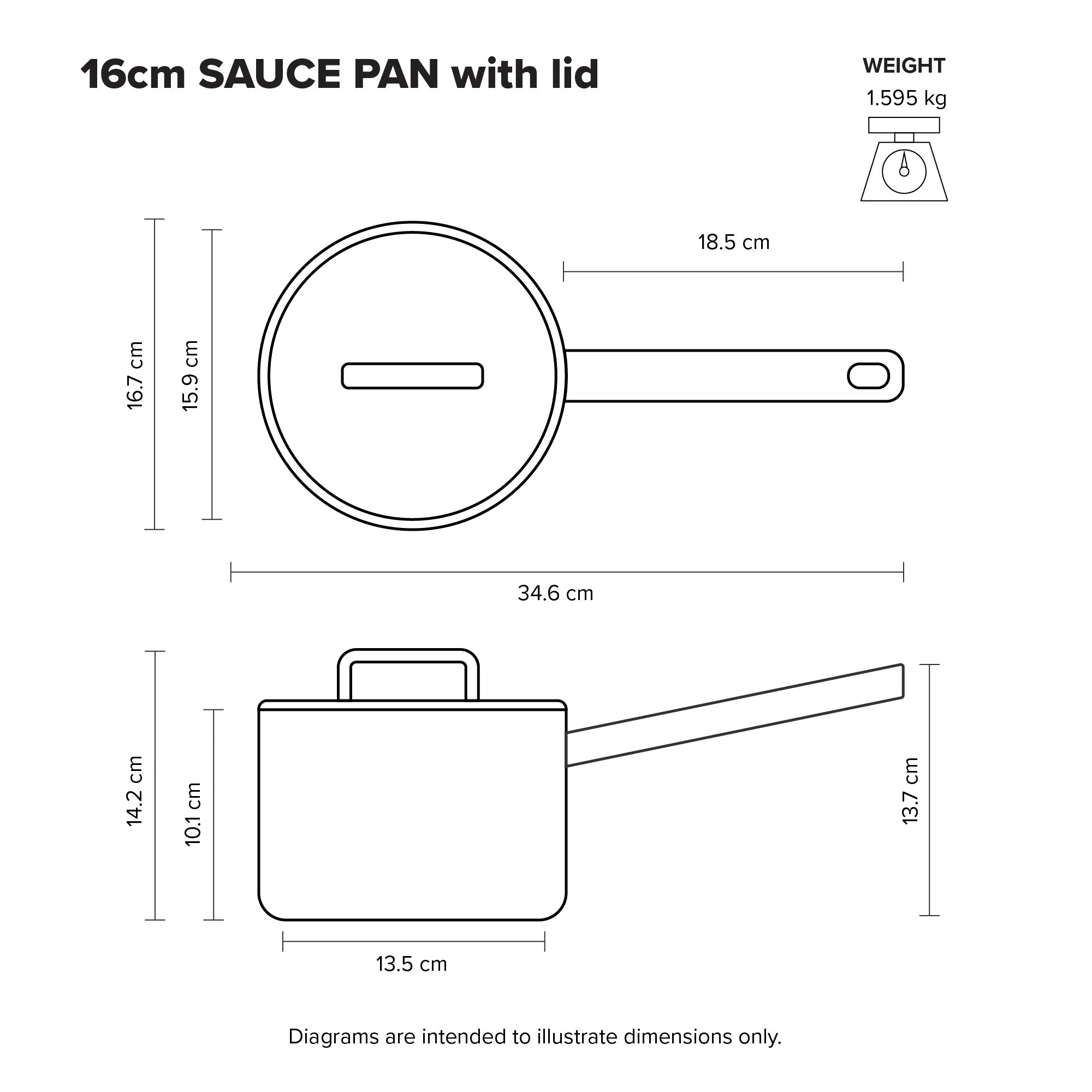Scanpan Elektra Saucepan 16cm (1.8L)