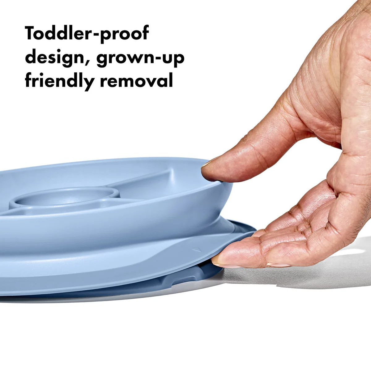 Oxo Stick & Stay Divided Plate - Dusk