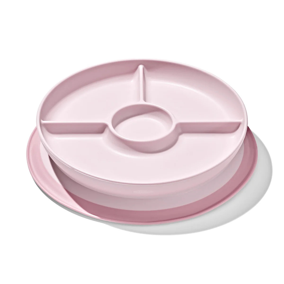 Oxo Stick & Stay Divided Plate - Blossom