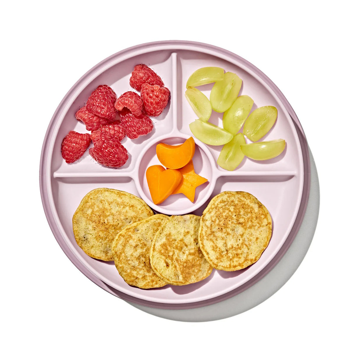 Oxo Stick & Stay Divided Plate - Blossom
