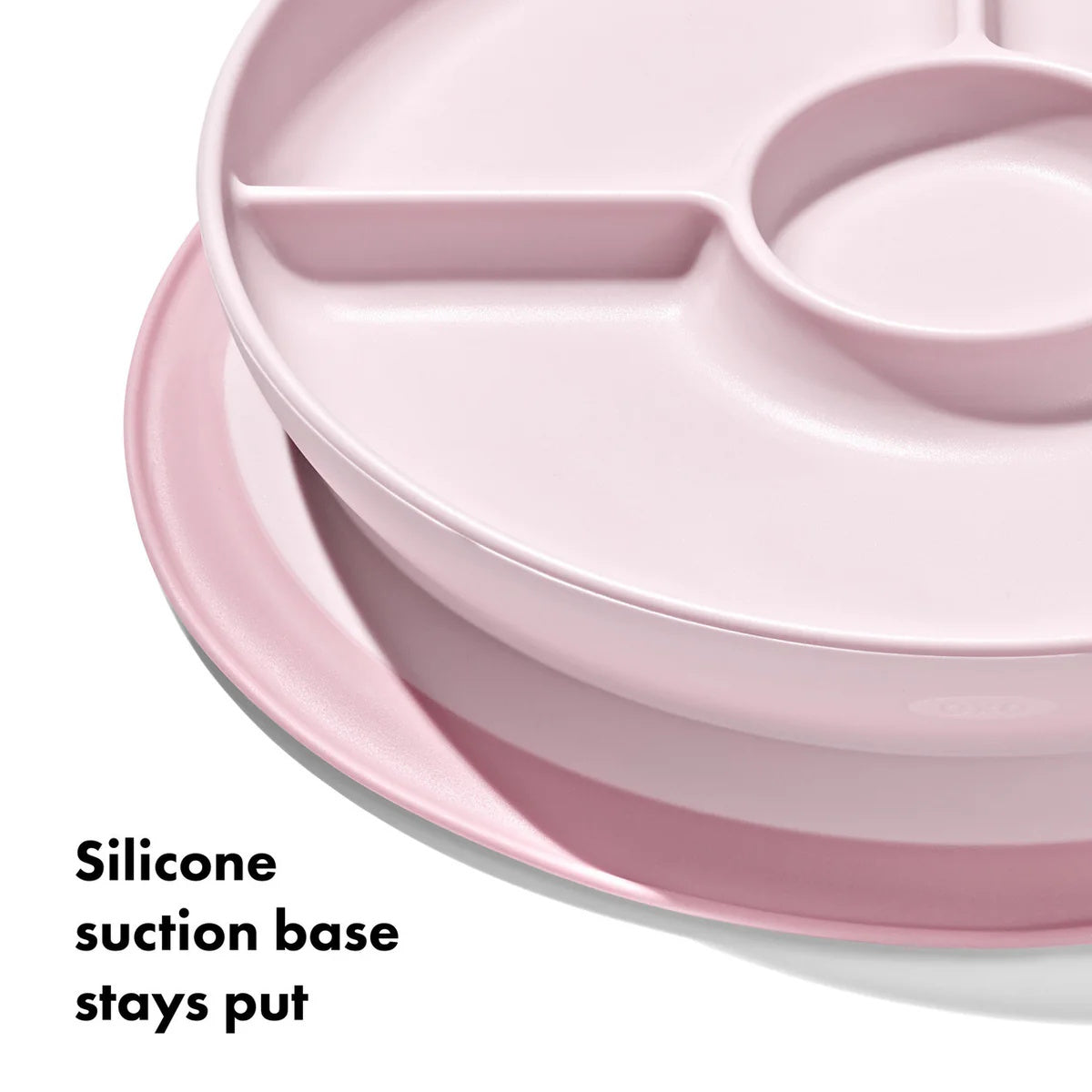 Oxo Stick & Stay Divided Plate - Blossom