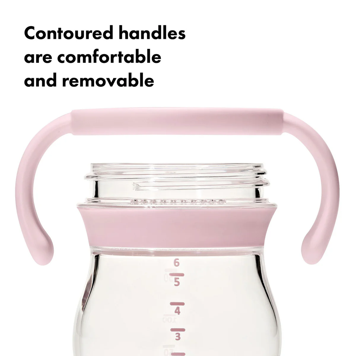 Oxo Grow Soft Spout Cup with Removable Handles - Blossom