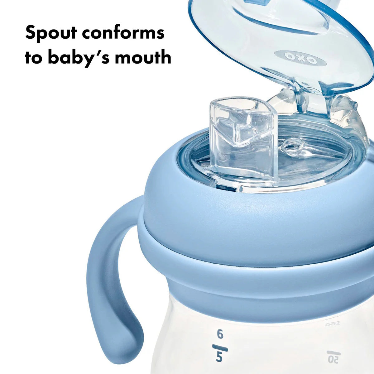 Oxo Grow Soft Spout Cup with Removable Handles - Dusk