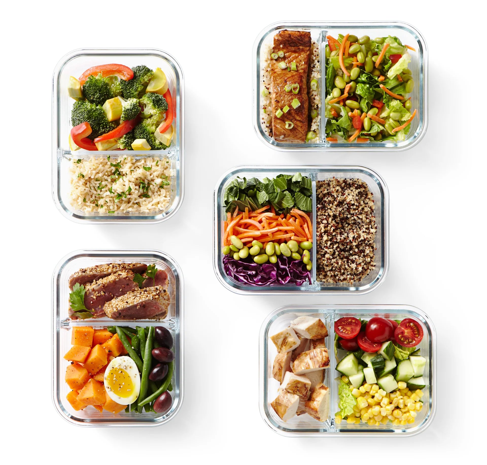 Pyrex Divided Meal Prep Storage 980mL