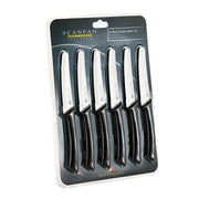 Scanpan Spectrum Black Steak Knife Set 6pc