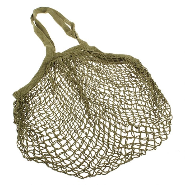 Sachi Cotton String Bag Long Handle - Avocado