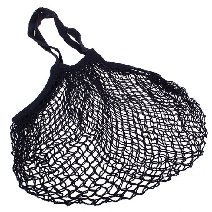 Sachi Cotton String Bag Long Handle - Navy