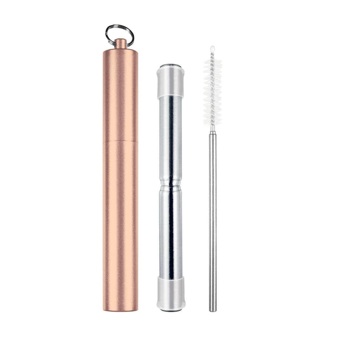 Avanti Telescopic Travel Straw Rose Gold