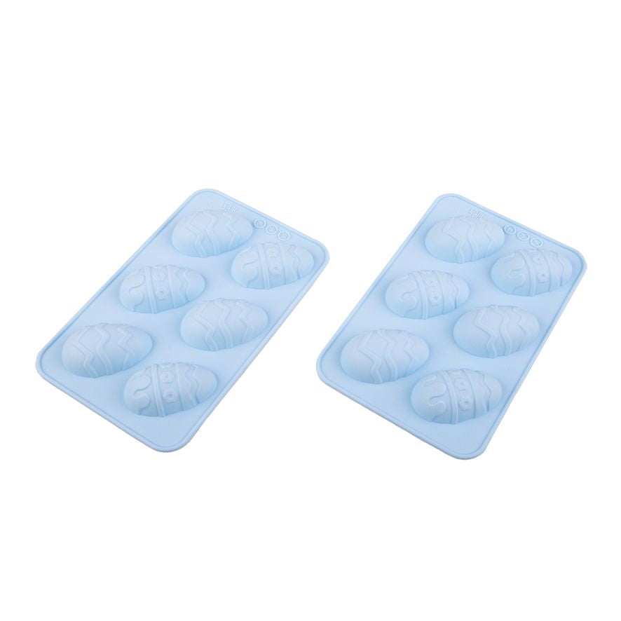Daily Bake Silicone Easter Egg 6 Cup Chocolate Mould Set 2