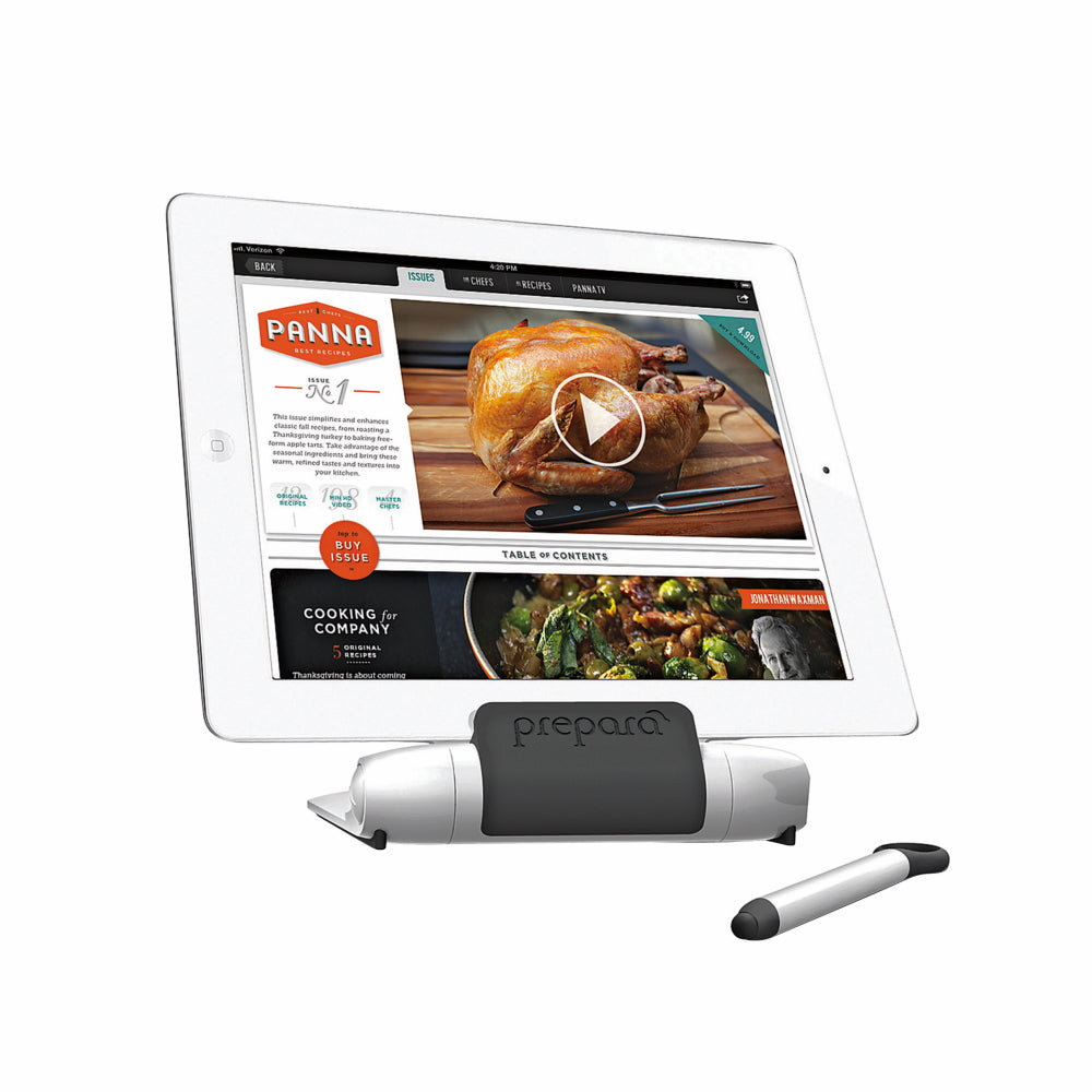 Prepara iPrep Tablet Stand and Stylus White