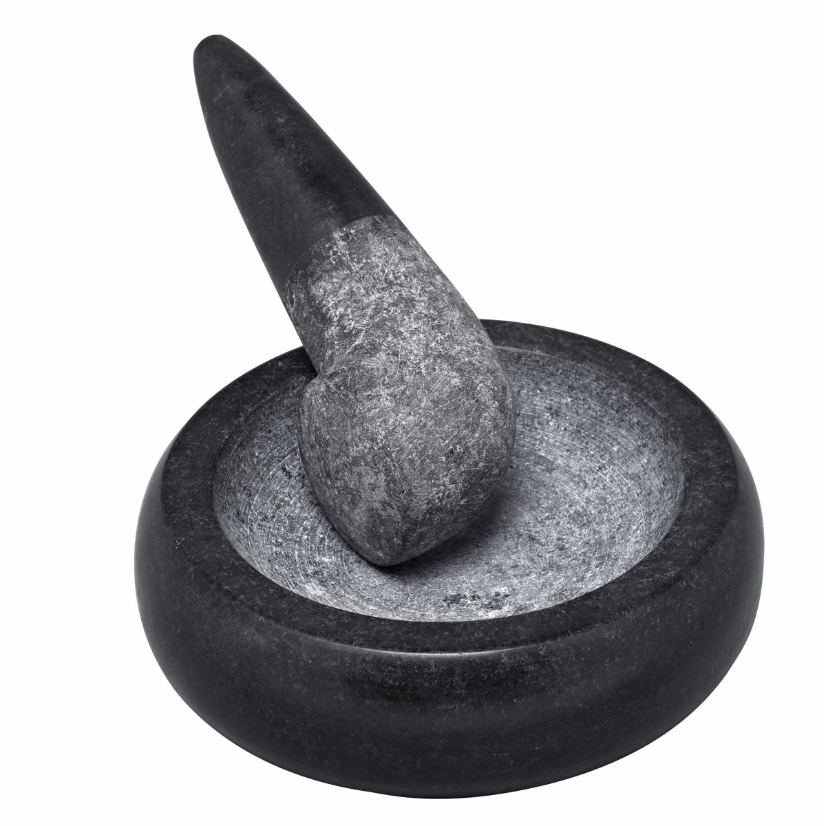 AVANTI Asian Mortar and Pestle 14.5cm Black Solid Granite