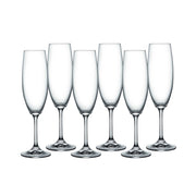 Bohemia Lara Flutes Set Of 6 - 220ml