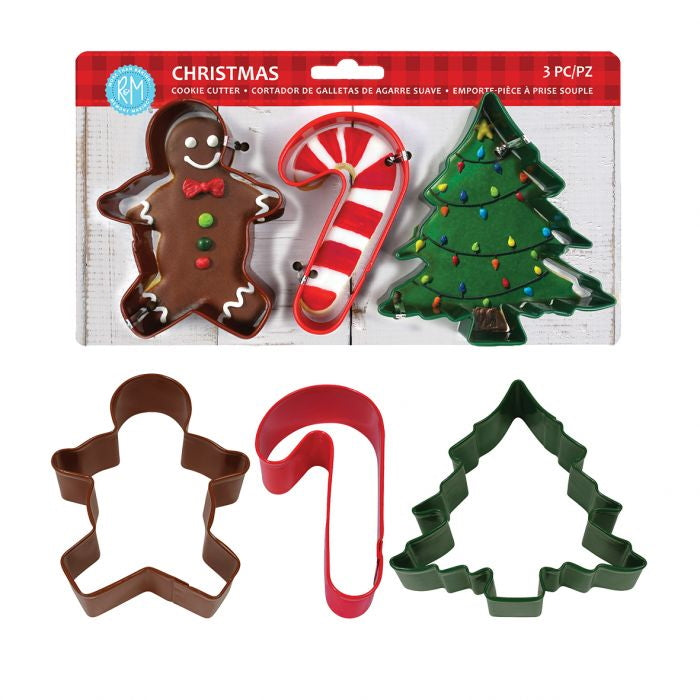 DLine Xmas Cookie Cutter Set 3 (Asst.Colours)