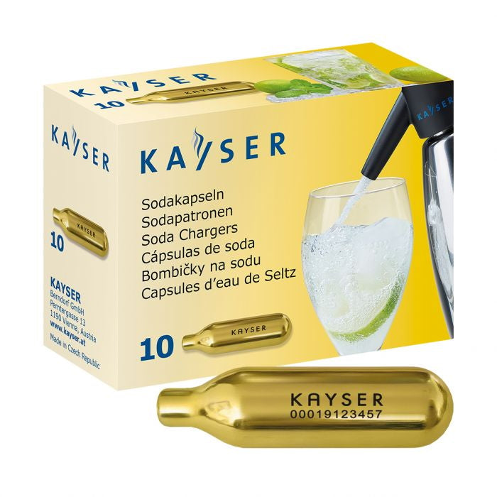 Kayser Soda Charger Bulbs Pack 10