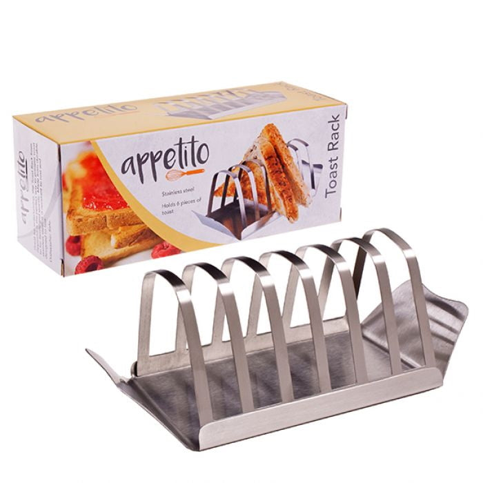 Appetito Stainless Steel Toast Rack W Tray