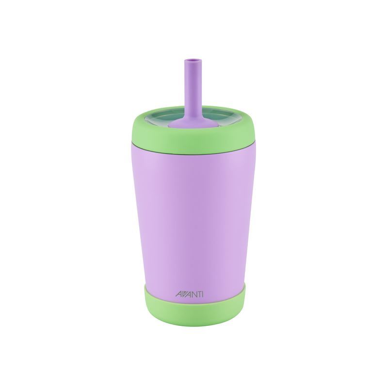 AVANTI YumYum Insulated Tumbler with Bumper 350ml Purple/Green