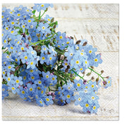 Paw Lunch Napkins 33cm FORGET ME NOT - Pack of 20