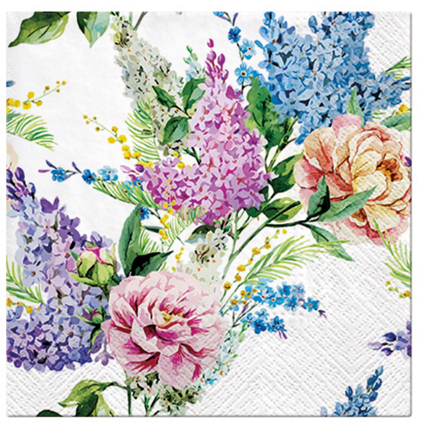 Paw Lunch Napkins 33cm SPRING LILAC