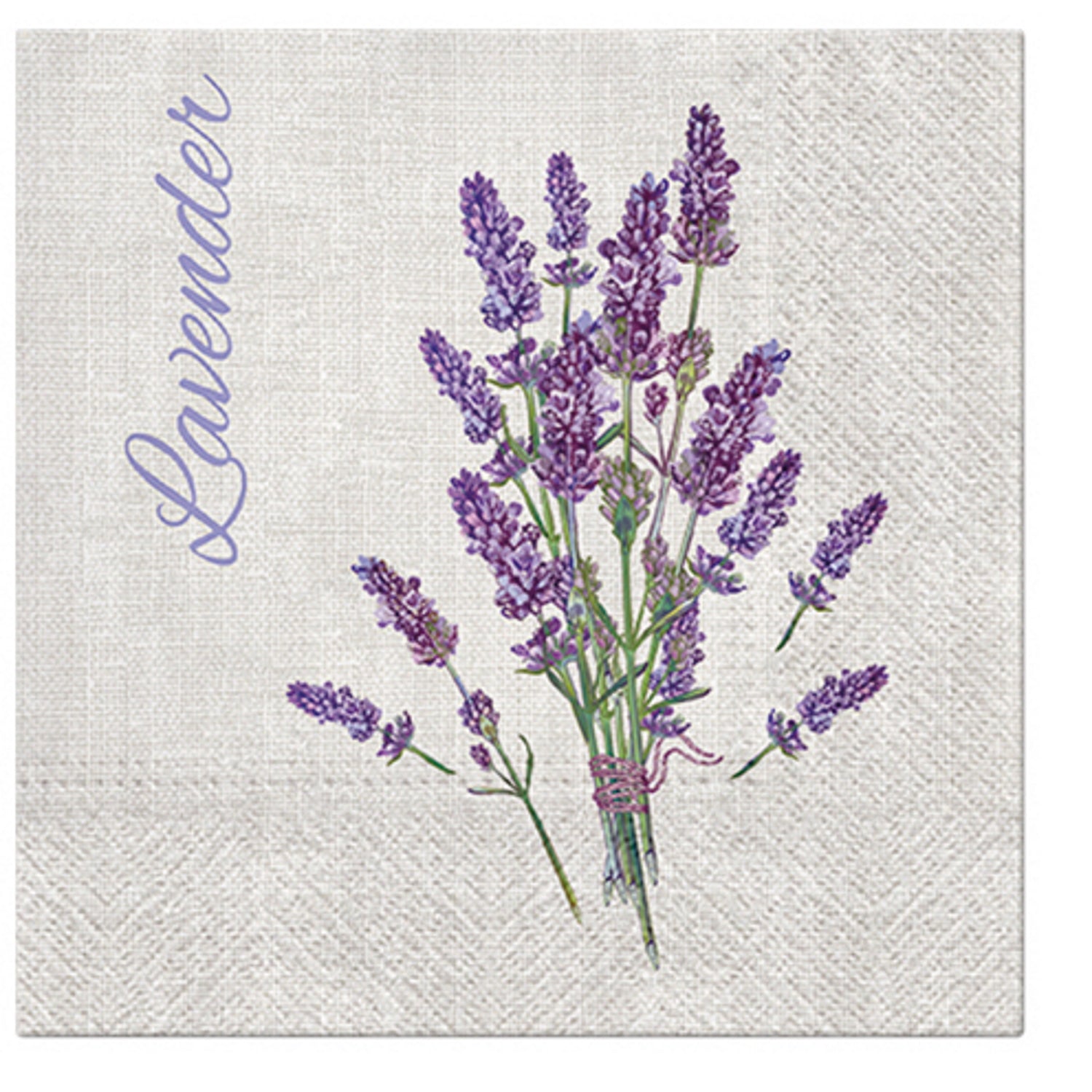 Paw Lunch Napkins 33cm LAVENDER FOR YOU