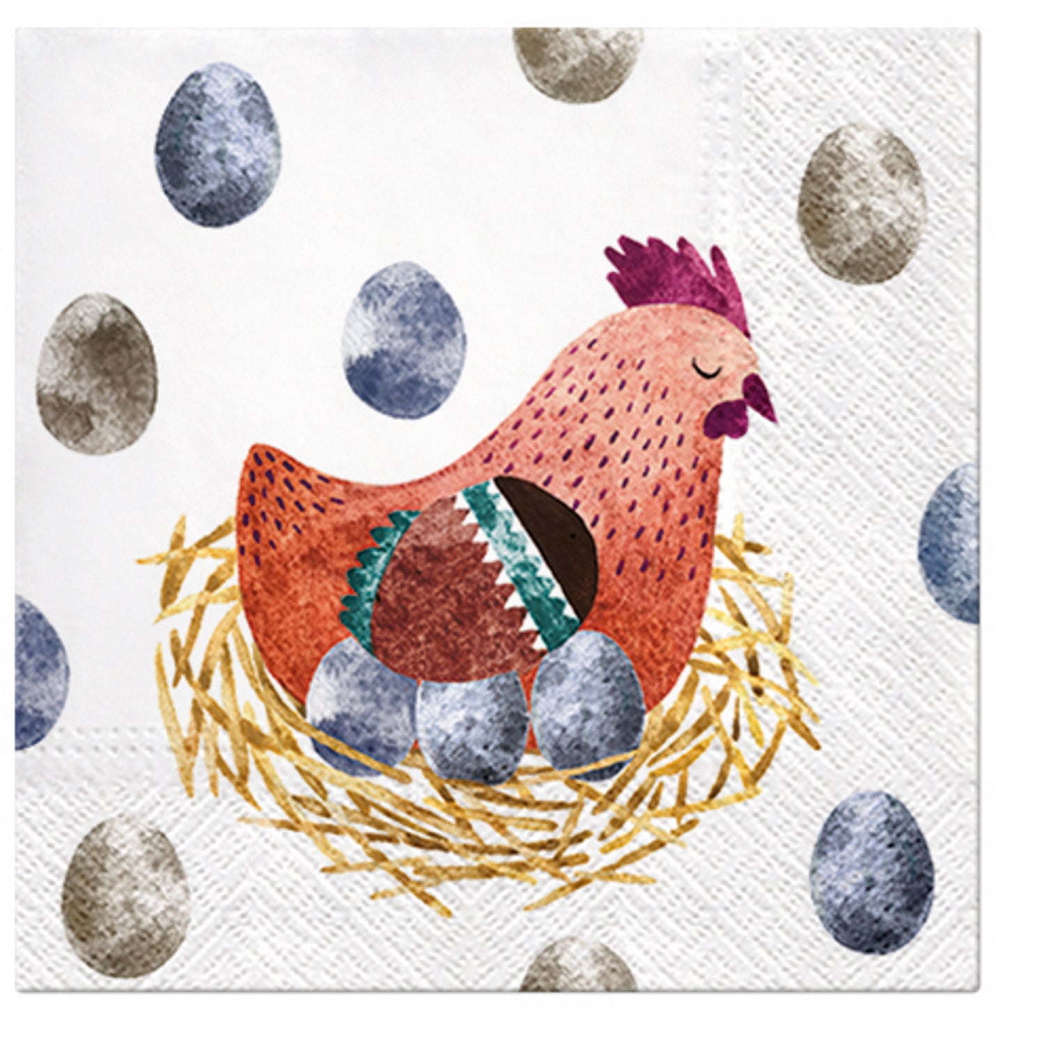 Paw Lunch Napkins 33cm HEN MOM