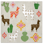 Paw Lunch Napkins 33cm LAMA S WORLD